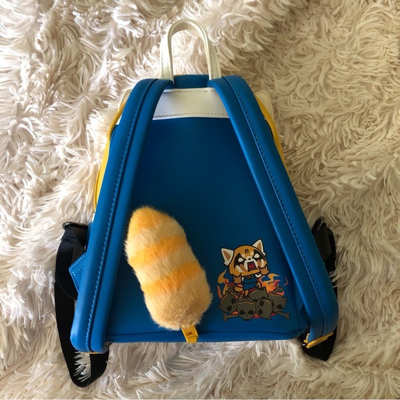 {loungefly} sanrio aggretsuko two-face cosplay backpack - Picture 10 of 15